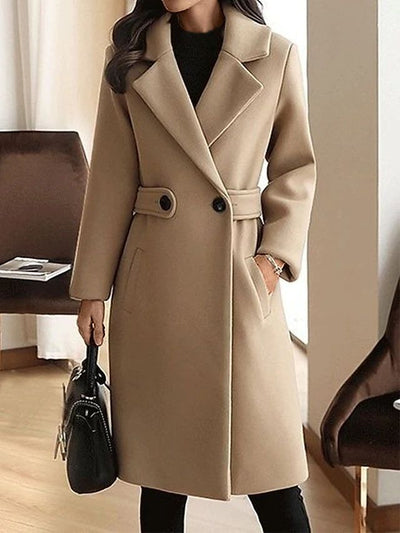 Sophie | Women's Slim-Fit Winter Coat with Belt Detail 0