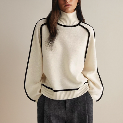Sophie | Women's Soft-Blend Sweater with Hidden Collar 7