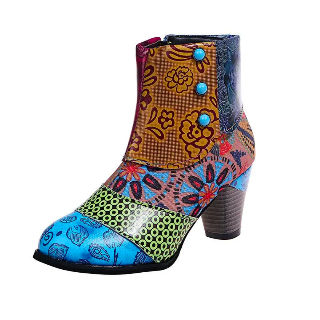 Sophie | Women's Waterproof Retro Boots with High Heel Zip 5