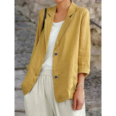Valeria | Women's Lightweight Blazer with Rolled Sleeves 0