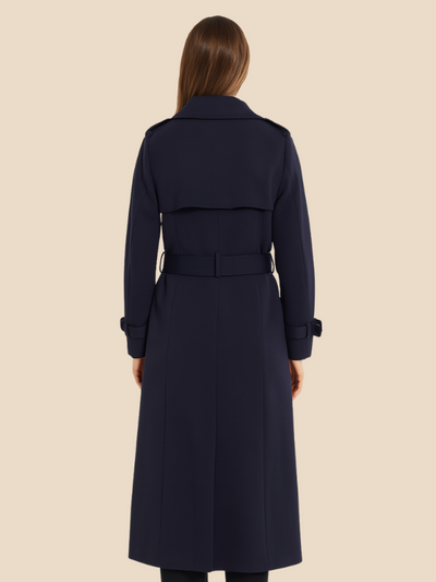 Victoria | Women's Classic Double-Breasted Trench Coat with Adjustable Belt 7