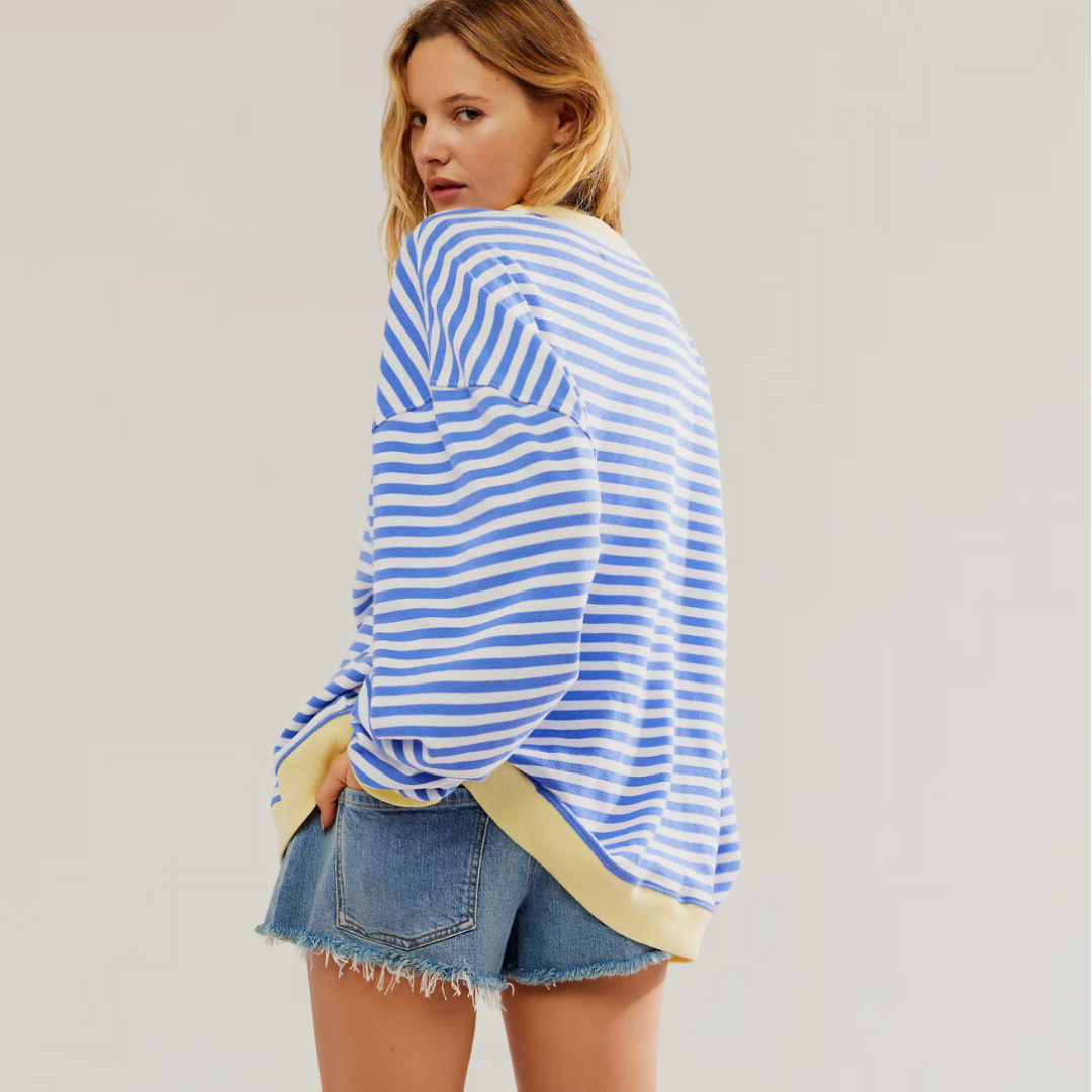Zoe | Women's Oversized Striped Sweater 1